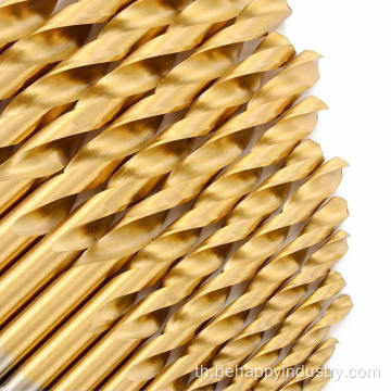 Titanium Coated HSS Drill Bit สำหรับโลหะ